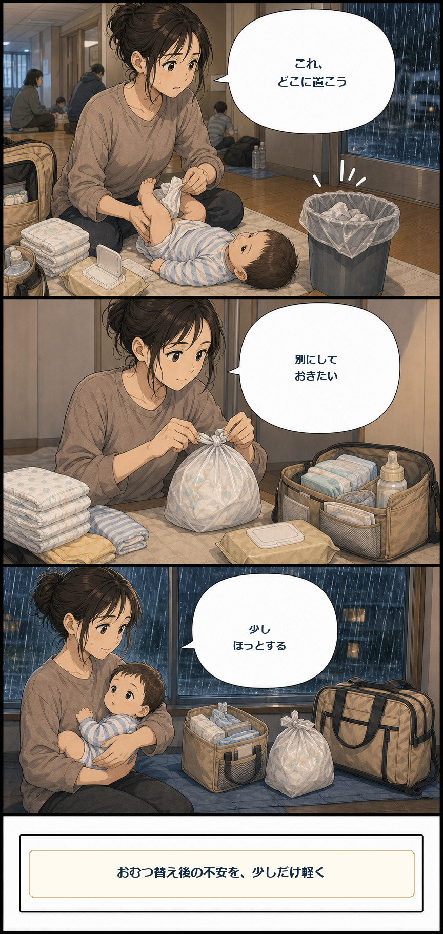 集中豪雨で赤ちゃん用品は何日分？ミルク・おむつを避難と在宅で分ける準備
