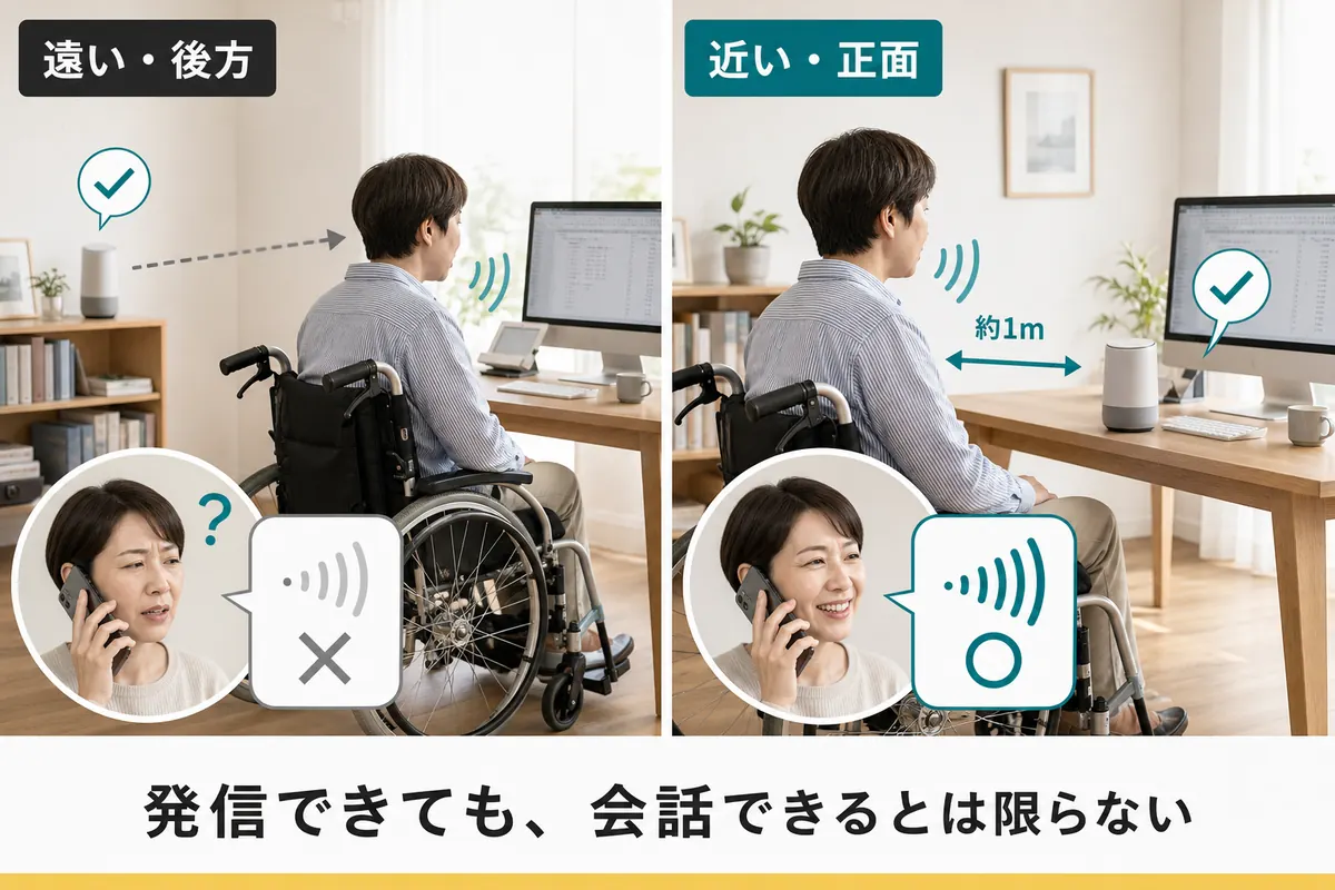 エレベーター停止時に自力で階段を移動できず、連絡手段を確認する車椅子利用者